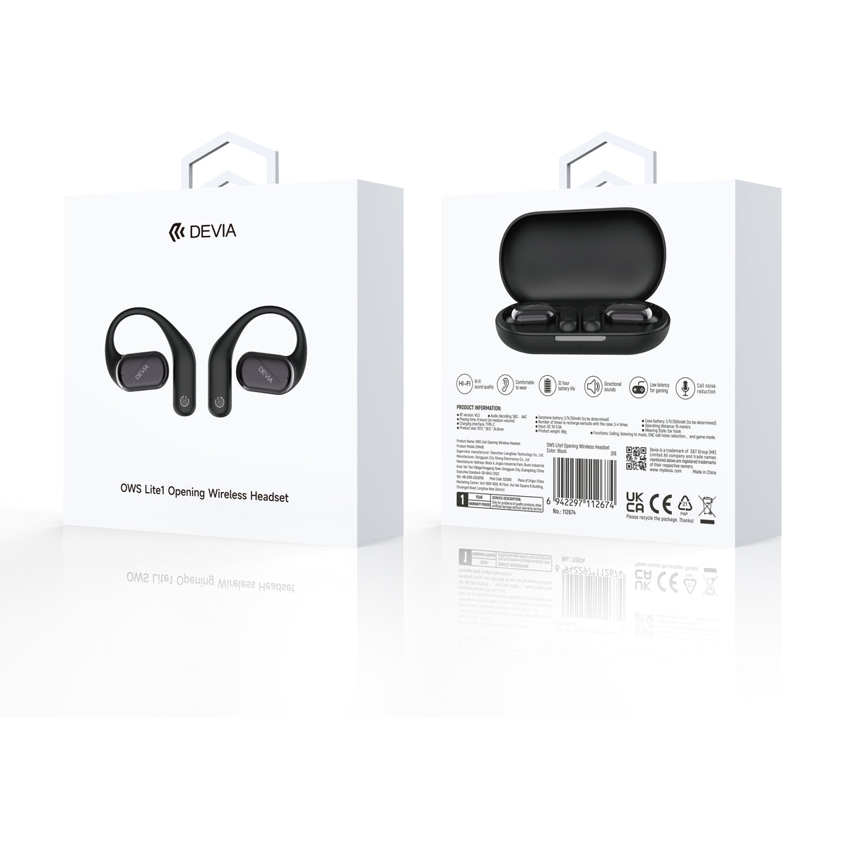 Audífonos Devia OWS Lite1 Open Wireless