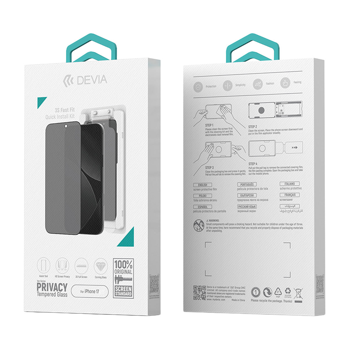 Mica Devia Cristal Tem Privacy iPhone 17