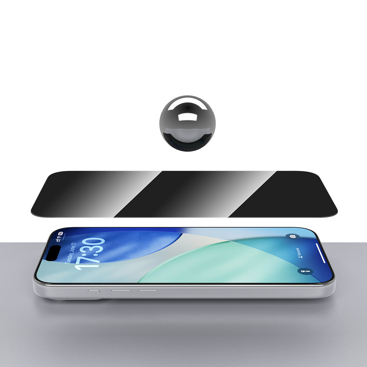 Mica Devia Cristal Tem Privacy iPhone 17