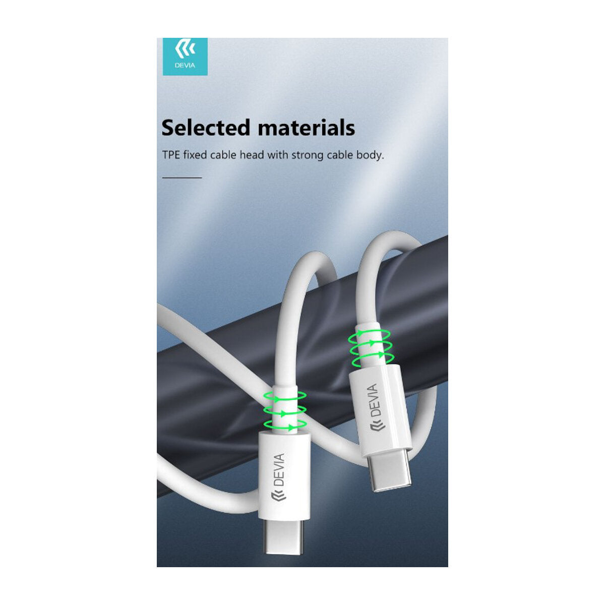 Cable Devia 60W Tipo C a C Fast