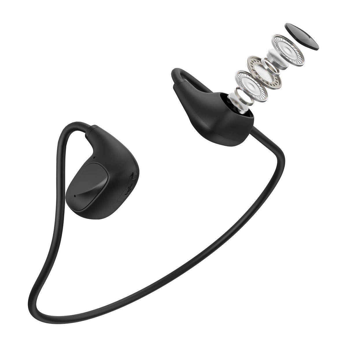 Audífonos Devia Lite1 Air Diadema Negro