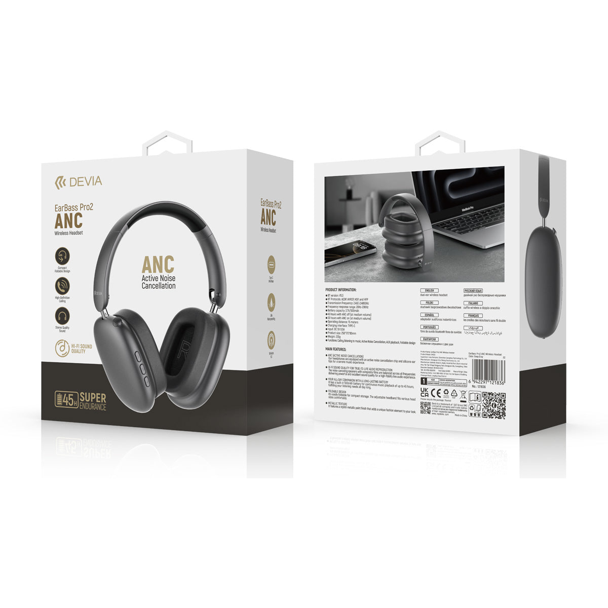 Audífonos Devia Earbass Pro2 Anc
