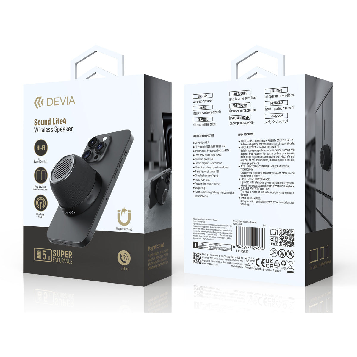 Bocina Devia Mini Lite4 Speaker