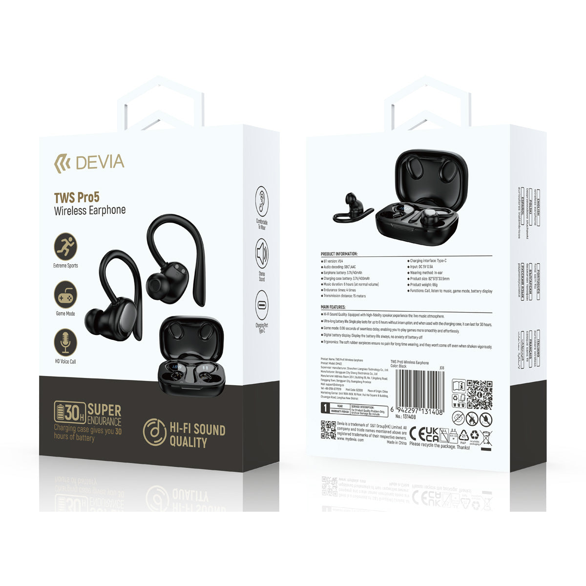 Audífonos Devia Tws Pro5 Sport