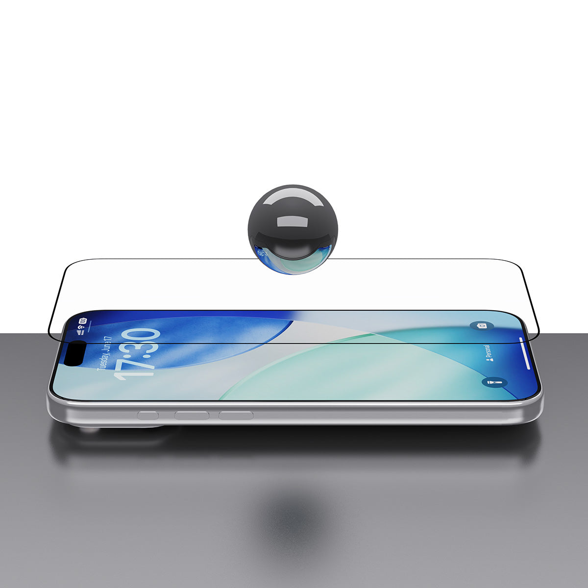 Mica Devia Cristal Tem Ar Hd Clerar Iphone 17 Pro Max