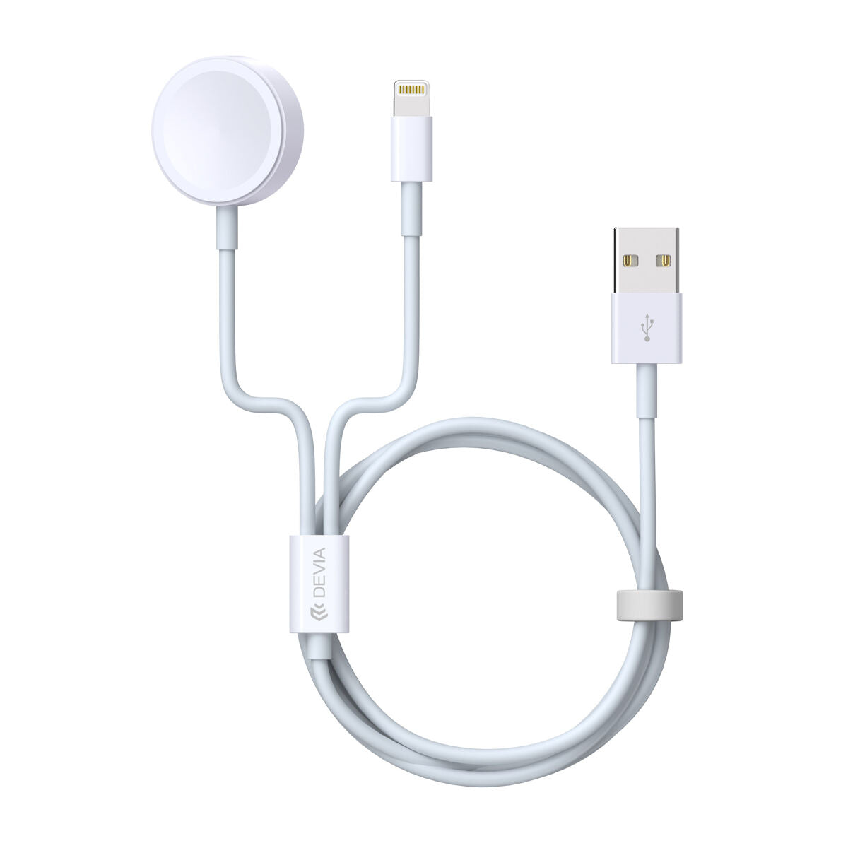 Cable Devia 2 en 1 Lightning, apple watch